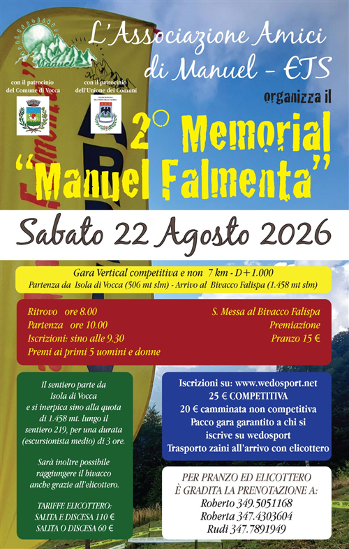2° Memorial Manuel Falmenta
